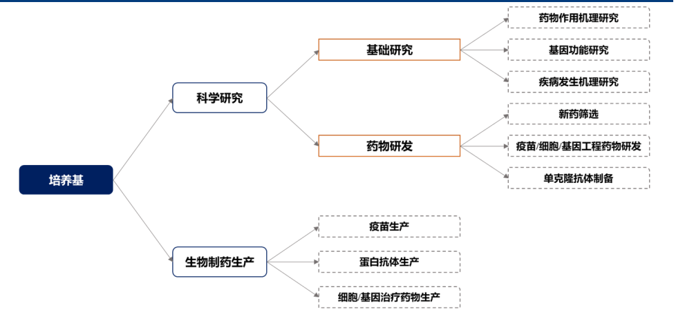 培養(yǎng)基主要應(yīng)用場景